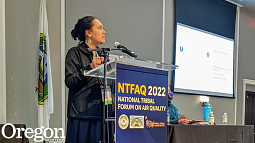 Haley Case-Scott at the National Tribal Forum for Air Quality 