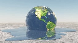 Image of melting globe