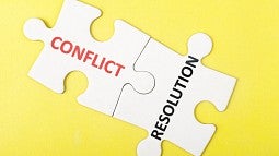 Conflict resolution puzzle pieces