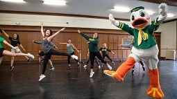 The Duck at a dance class
