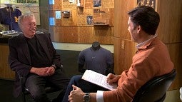 Phil Knight being interviewed for televsion (Photo credit: CBS News).