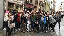 Students in Oviedo, Spain