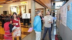 A poster session at last year's Graduate Student Research Forum.
