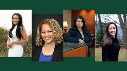 Four Oregon Law students who have been named fellows of the Lane County Bar Association