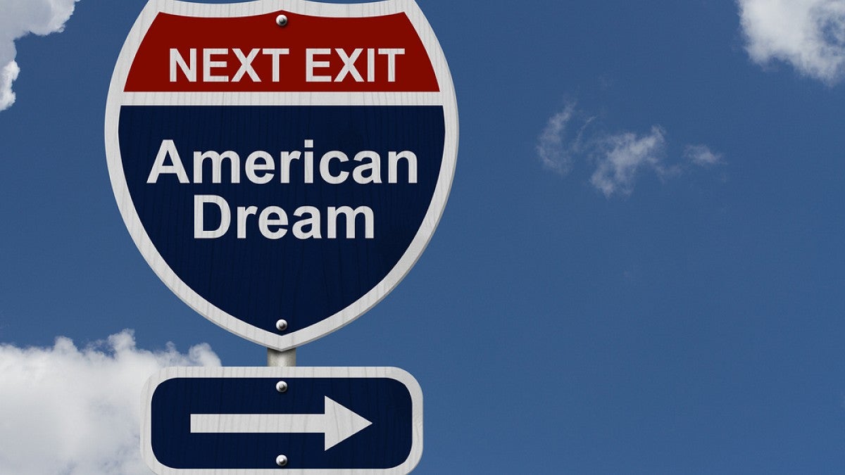Road sign for American Dream