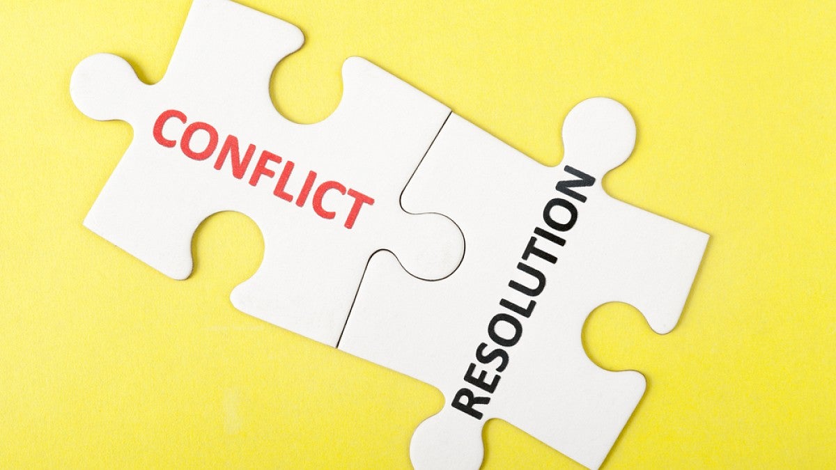 Conflict resolution puzzle pieces