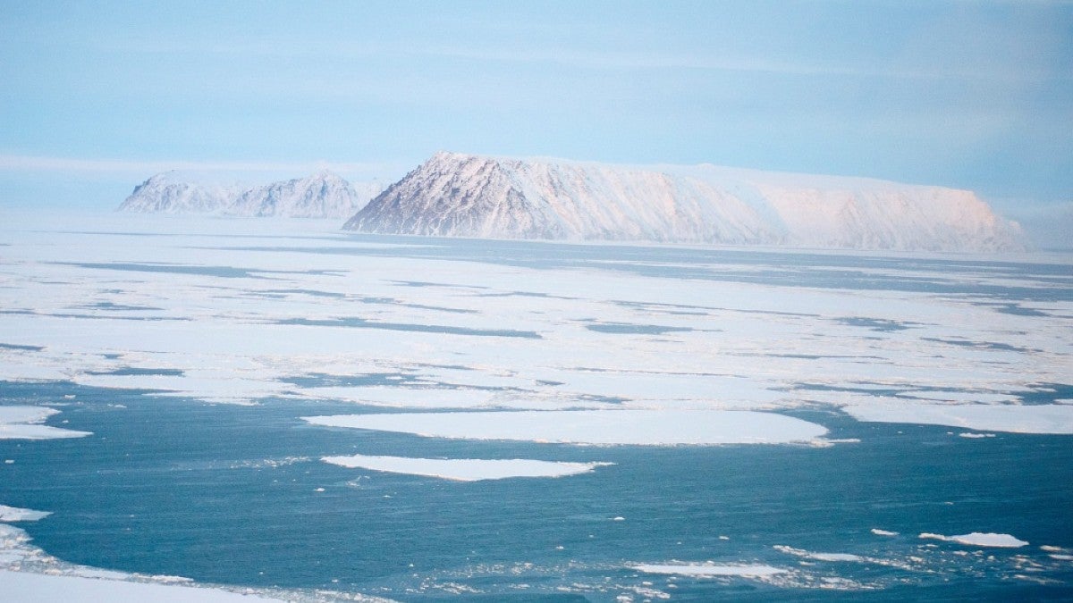 Melting sea ice in Alaska (Photo: Meghan Sigvanna Topkok)