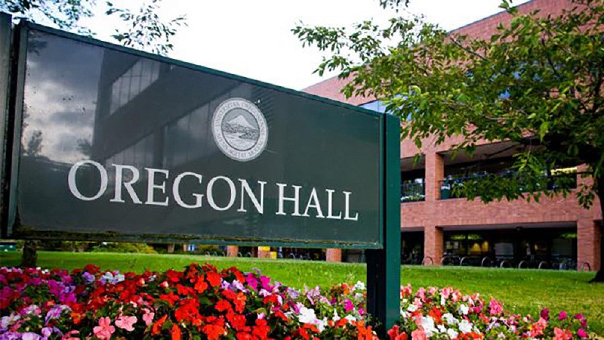 Oregon Hall sign