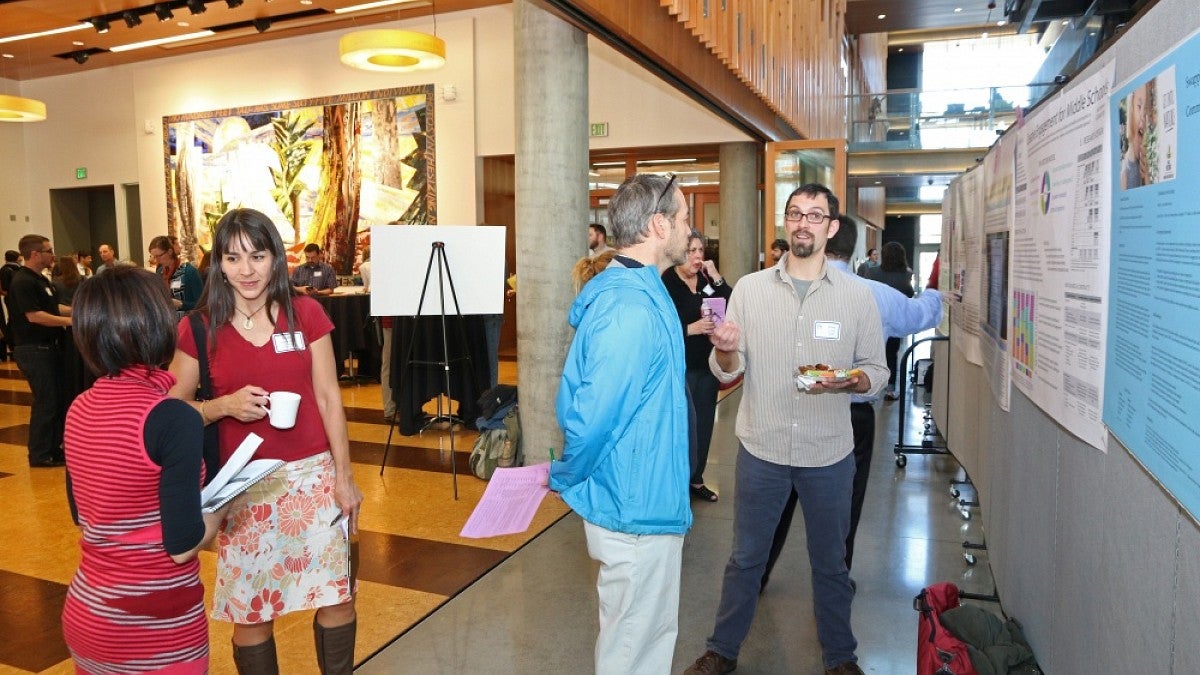 A poster session at last year's Graduate Student Research Forum.