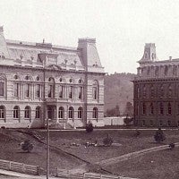 University and Villard halls in the 1890s