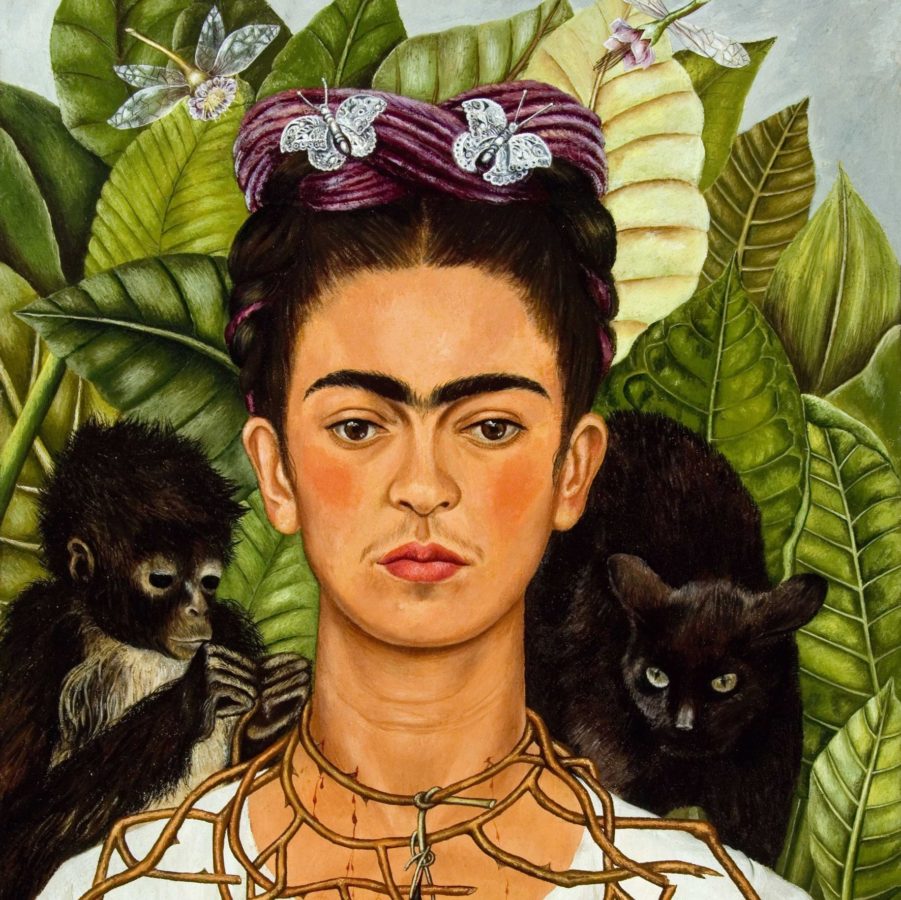 Frida Kahlo, 'Self Portrait with Thorn Necklace and Hummingbird,' 1940