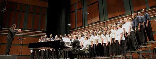 Stangeland Family Youth Choral Academy performing at the Oregon Bach Festival