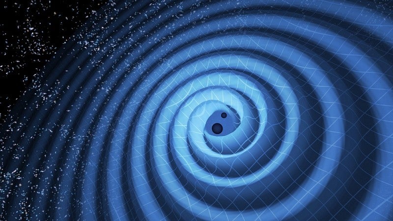 Illustration of gravity wave ripples