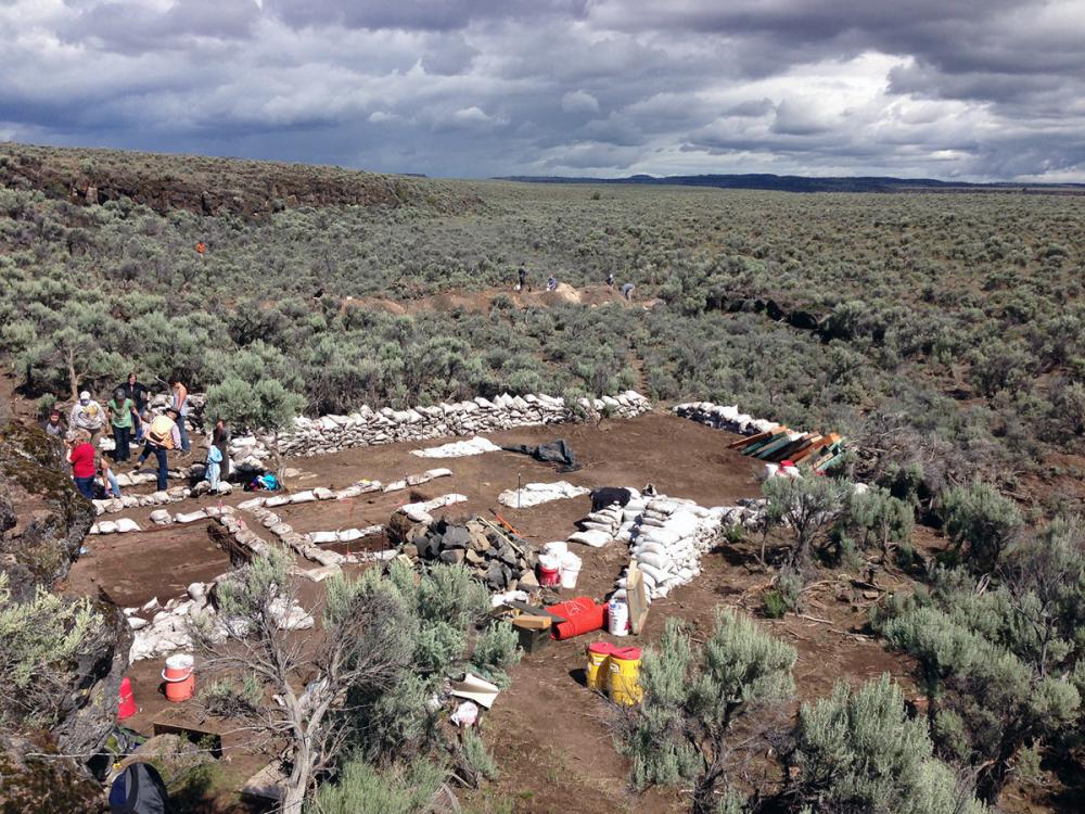 Archaeological site at Rimrock Draw