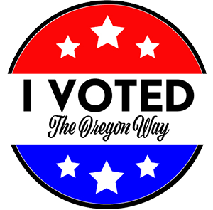 I voted - the Oregon way sticker