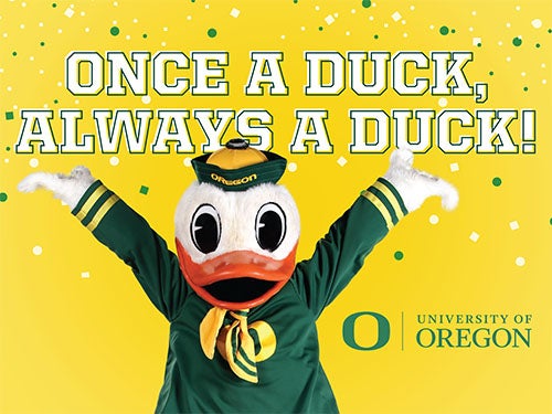 2021 Once a Duck, Always a Duck grad sign
