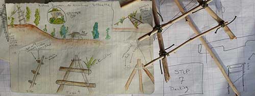 Sketches of the anti-poaching tower