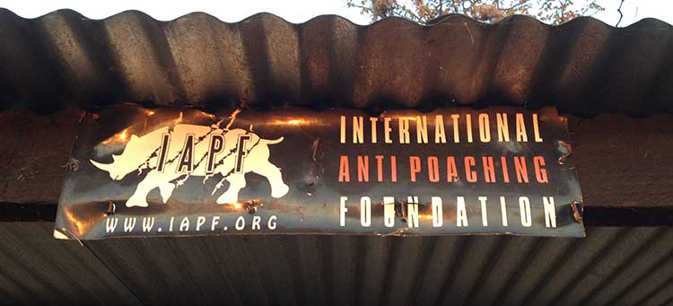 International Anti-Poaching Foundation sign