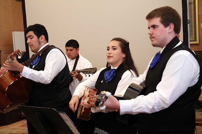 Springfield High School's Mariachi del Sol performing at the Latino Roots Celebration 