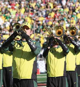 The OMB performing at the 2011 Rose Bowl Championship Game. Photograph by Jack Liu