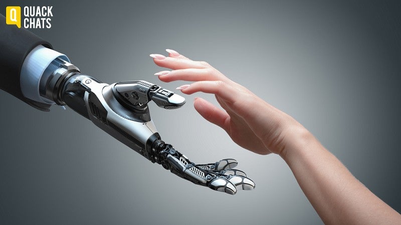 Robot and human hands