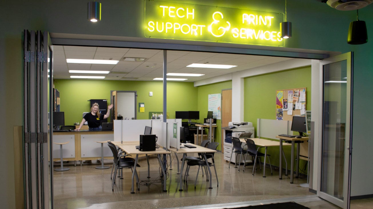Print Services Tech Desk a service hub in the EMU | Around the O