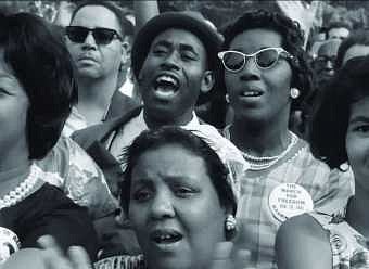 A still from James Blue's documentary, The March, 1964.
