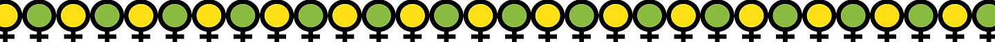 Divider comprised of the symbol for "women"