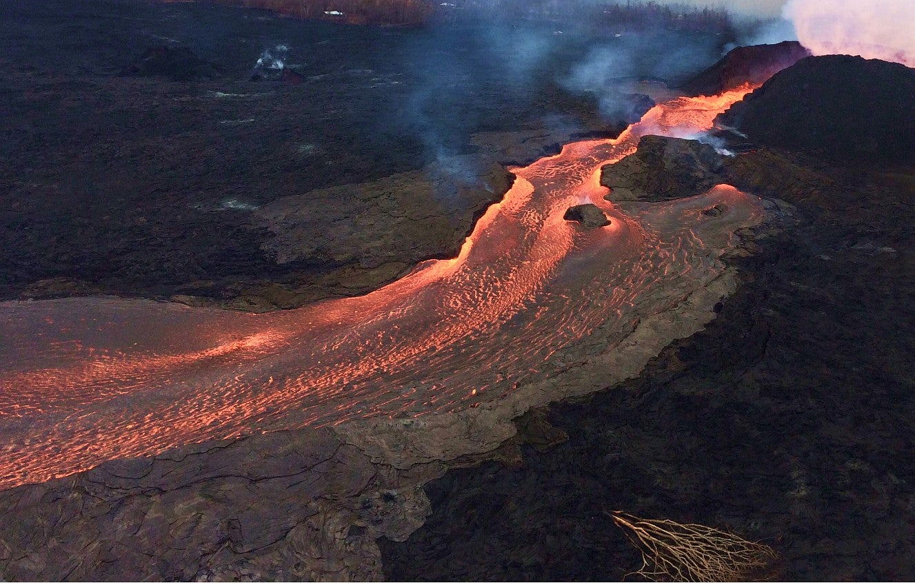 A lava flow on Kīlauea