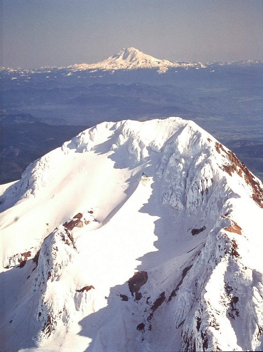 Snowy peak of Mt. Hood photo by Ray Atkeson