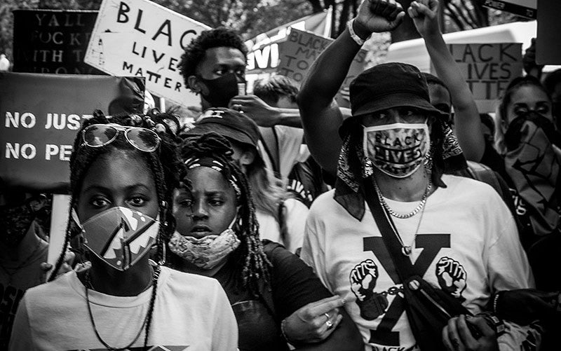 Oregon Black Unity members, March on Washington 2020, Washington, DC, August 28