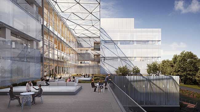 Knight Campus renderings courtyard