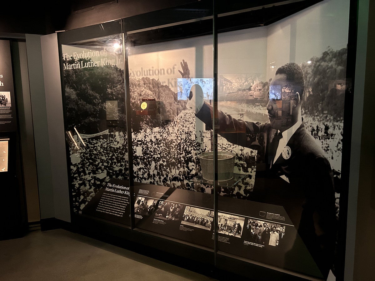 Evolution of Martin Luther King Jr. exhibit at the Smithsonian's National Museum of African American History and Culture