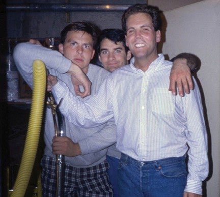Mike Henningsen and pals in the 1980s