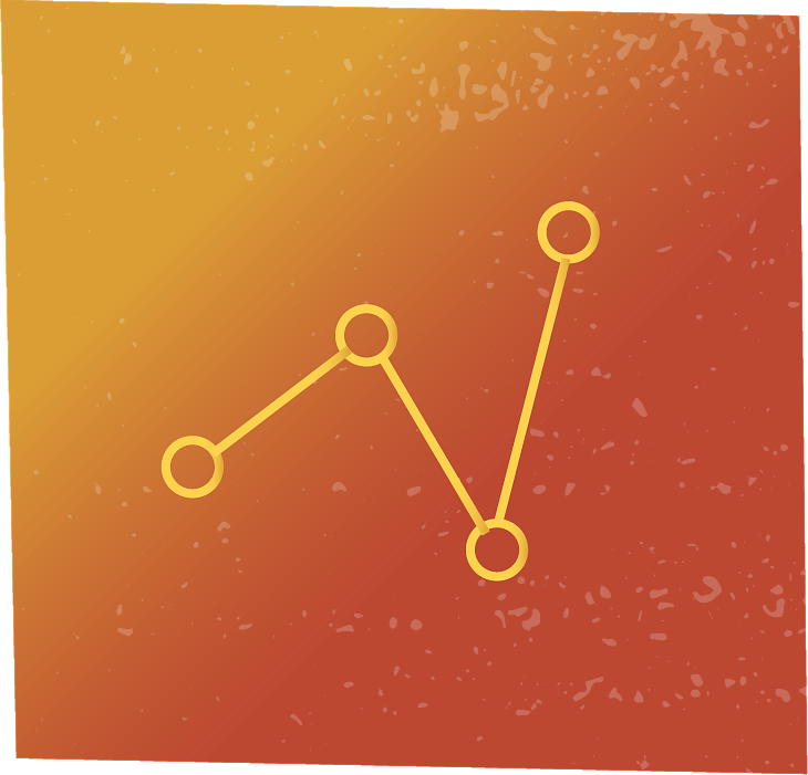 Icon of a line chart