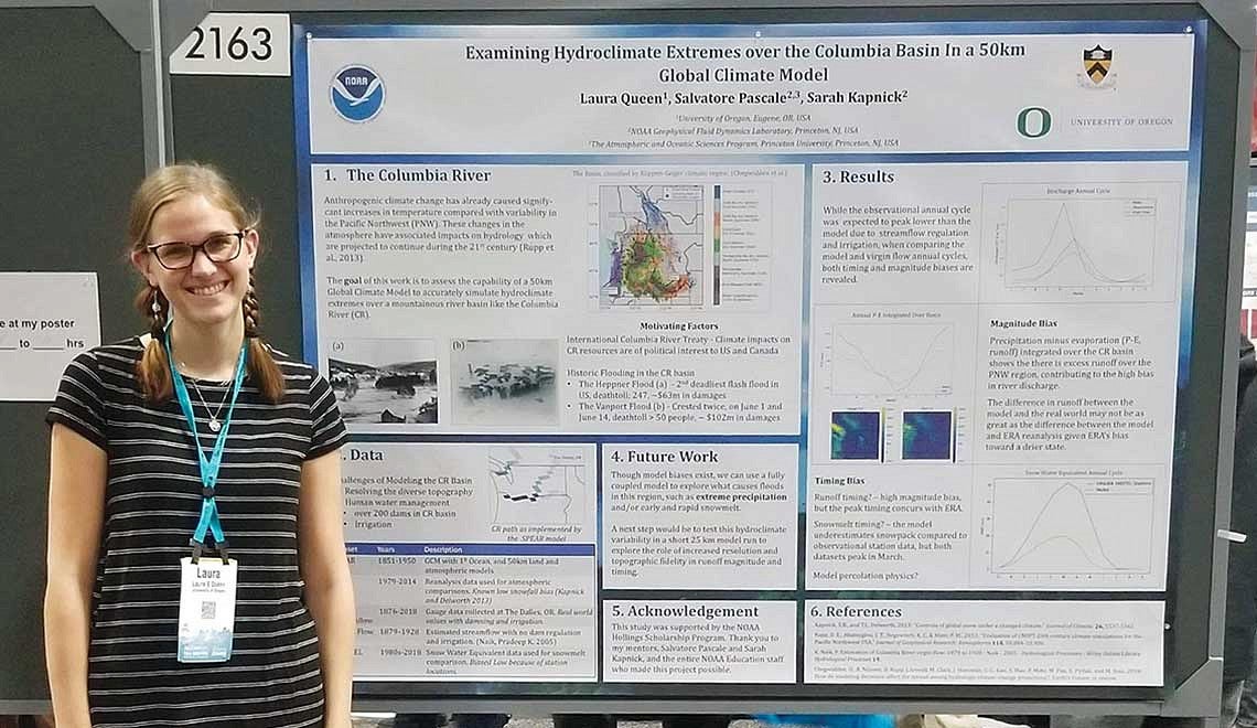 Laura Queen presented her research on climate change and the Columbia Basin at the 2018 American Geophysical Union Annual Meeting in Washington, DC.