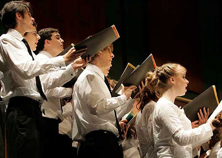 Stangeland Family Youth Choral Academy performing at the Oregon Bach Festival