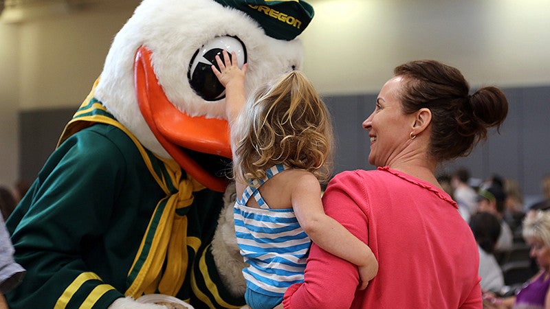 The Duck meets a future Duck