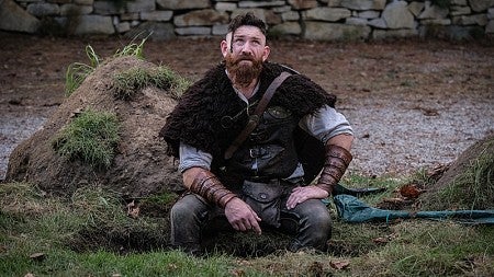 Devin Long makes the most of his role the ghost of a Viking warrior in the CBS comedy series 'Ghosts.'
