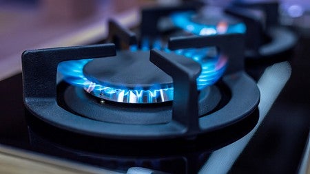 Burner on gas stove