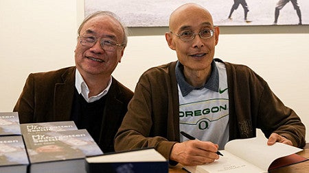 Ricky Poon, left, with Ron Chew