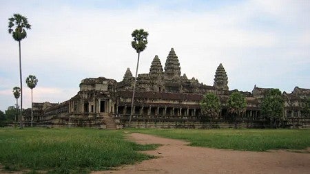 The Angkor Wat temple