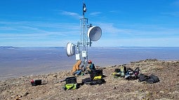 Installing a data relay station in south Central Oregon