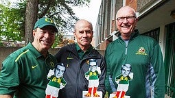 Business school Class of '66 members Bob Warsaw, Rich Burk and Greg Quesnel. 