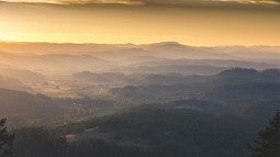 Aerial of southern Willamette Valley