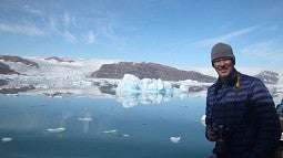Mark Carey on a recent trip to Greenland 