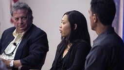 Bernice Yeung with panel