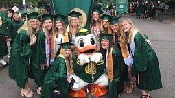 News grads with the Duck