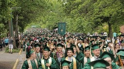 The last walk as undergraduates