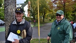 Eugene City Manager Jon Ruiz and UO Vice President for Enrollment Management Roger Thompson at the Community Welcome
